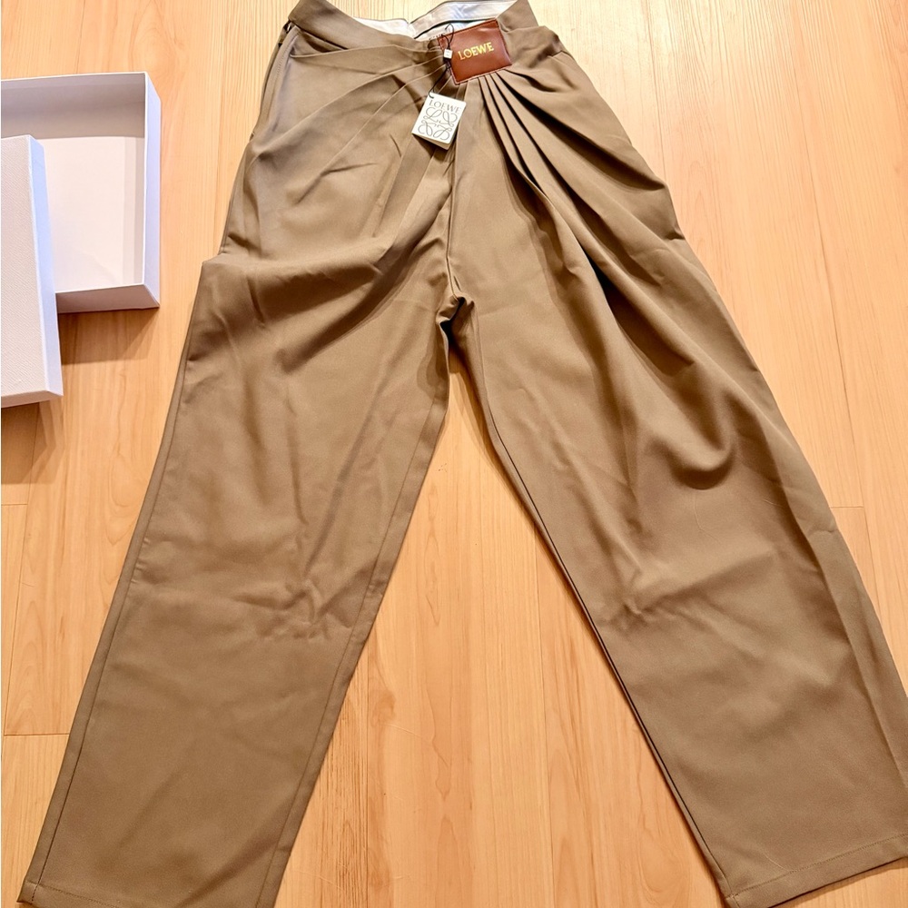 LOEWE High Waist Pleated Tailored Trousers Size M New With Tags